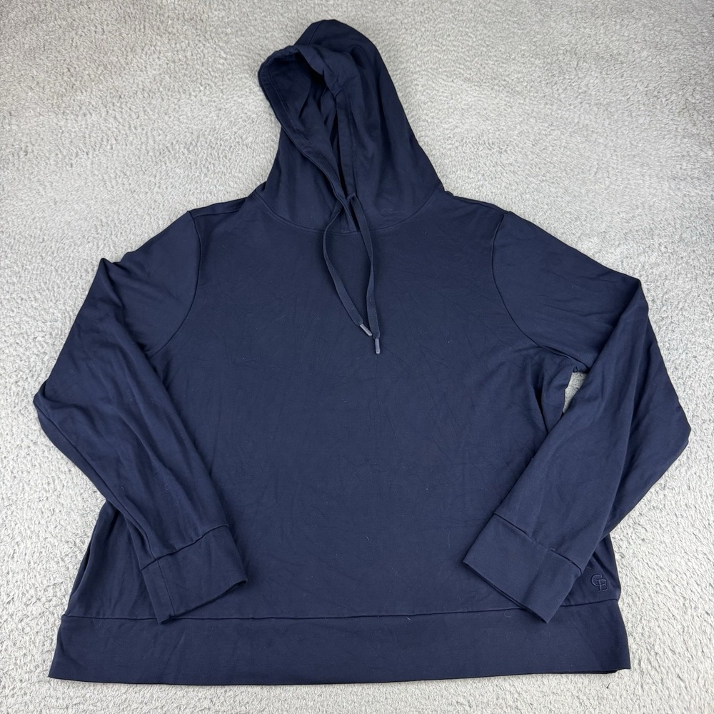 Cozy Earth Hoodie Mens XL Blue Ultra Soft Pullover Bamboo